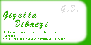 gizella dibaczi business card
